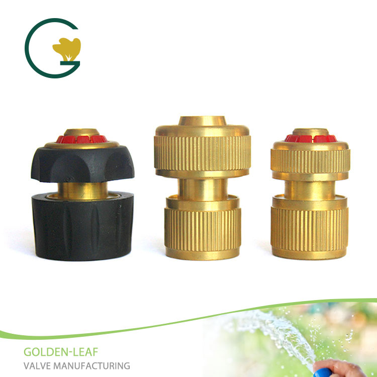 Brass Brass kết nối nhanh với dừng nước