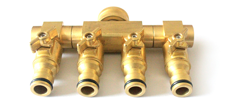 Duty Thau 4 Way Hose Manifold Hose Pipe Adapter